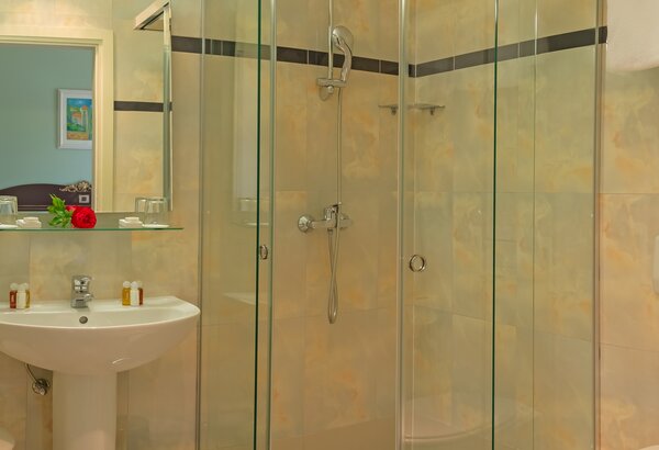 Double room bathroom at Kvarner Palace Romantic holiday in Croatia – beautiful double rooms